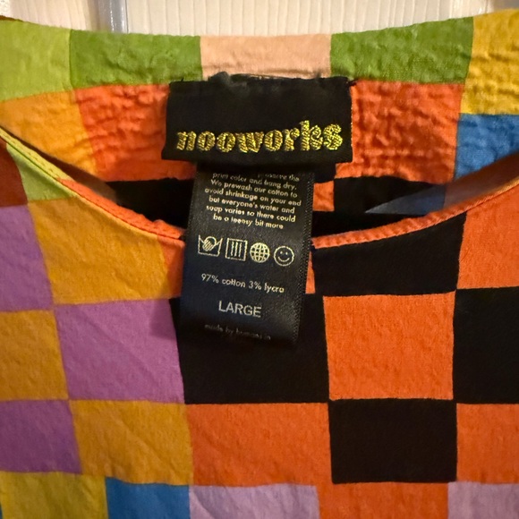 Nooworks Multicolor Checkered Midi Dress - Picture 4 of 9